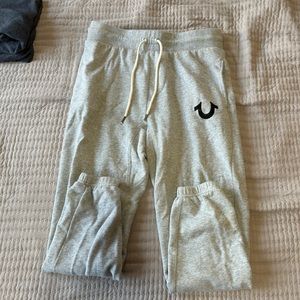 True Religion Gray Joggers Small